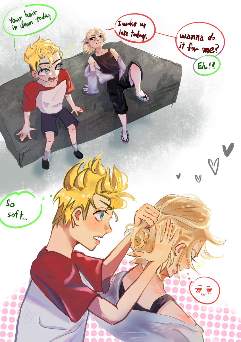 hlgzzMoonW's tweet image. #Mitake 🌾🎍

headcanon mikey wanted takemichi to take over draken’s babysitting-job but mitchy was so bad at it he was fired

My handwriting is so ugly omg…

#mikeyxtakemichi #maitake #art #マイ武