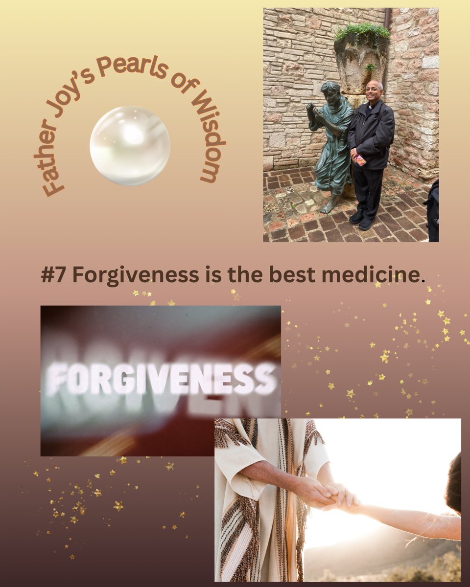 MercyParishAL's tweet photo. Father Joy's 7th Pearl of Wisdom: Forgiveness is the best medicine. 
If you want to participate in donating to the Capital Campaign in honor of Father Joy's birthday,  you can donate online at https://t.co/lY9qGd88k5 https://t.co/GDLvQFFFVd
