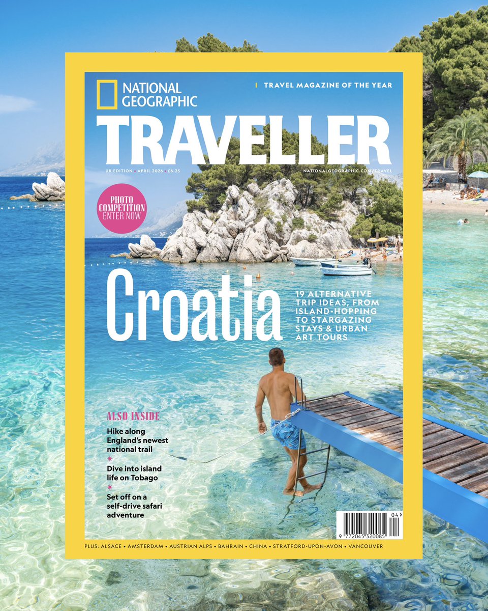 timotejgosev's tweet photo. Landed the cover photo and more for National Geographic Traveller Magazine April 2026 issue. Pick up a copy from today pretty much anywhere in the UK! 

https://t.co/GwH0TGDgHd https://t.co/f6EVdv8cgW