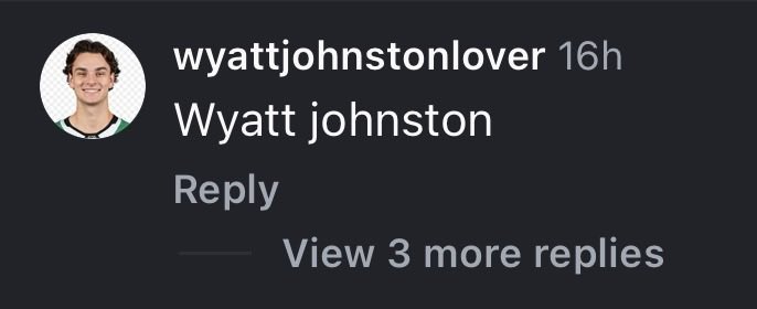 this captures exactly how i feel about wyatt johnston