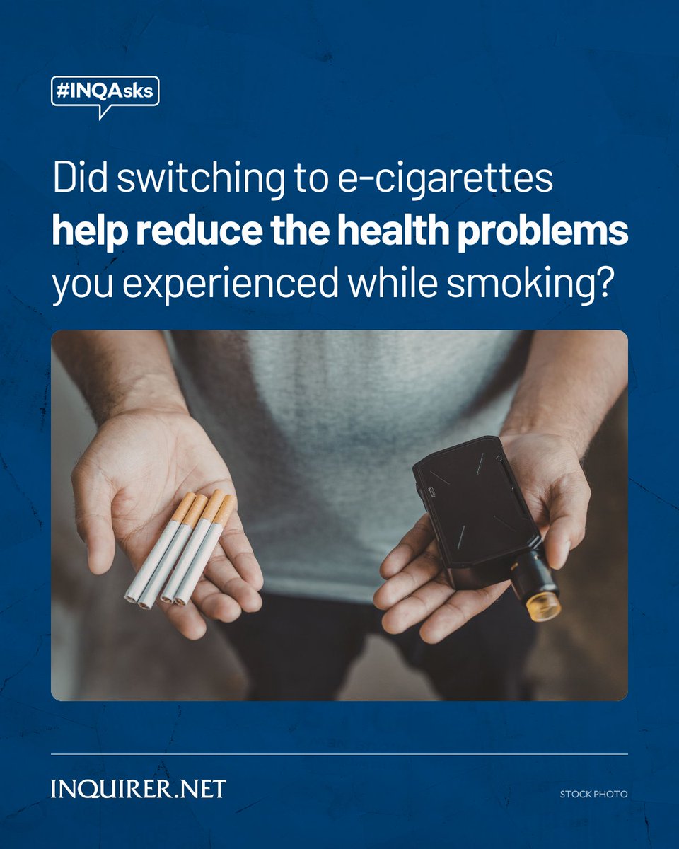 A South Korean study suggests that smokers who switch entirely to e- cigarettes may face a lower risk of major cardiovascular events than those who continue smoking after a major heart procedure. #INQAsks: A South Korean study suggests that smokers who switch entirely to e- cigarettes may face a lower risk of major cardiovascular events than those who continue smoking after a major heart procedure. #INQAsks: