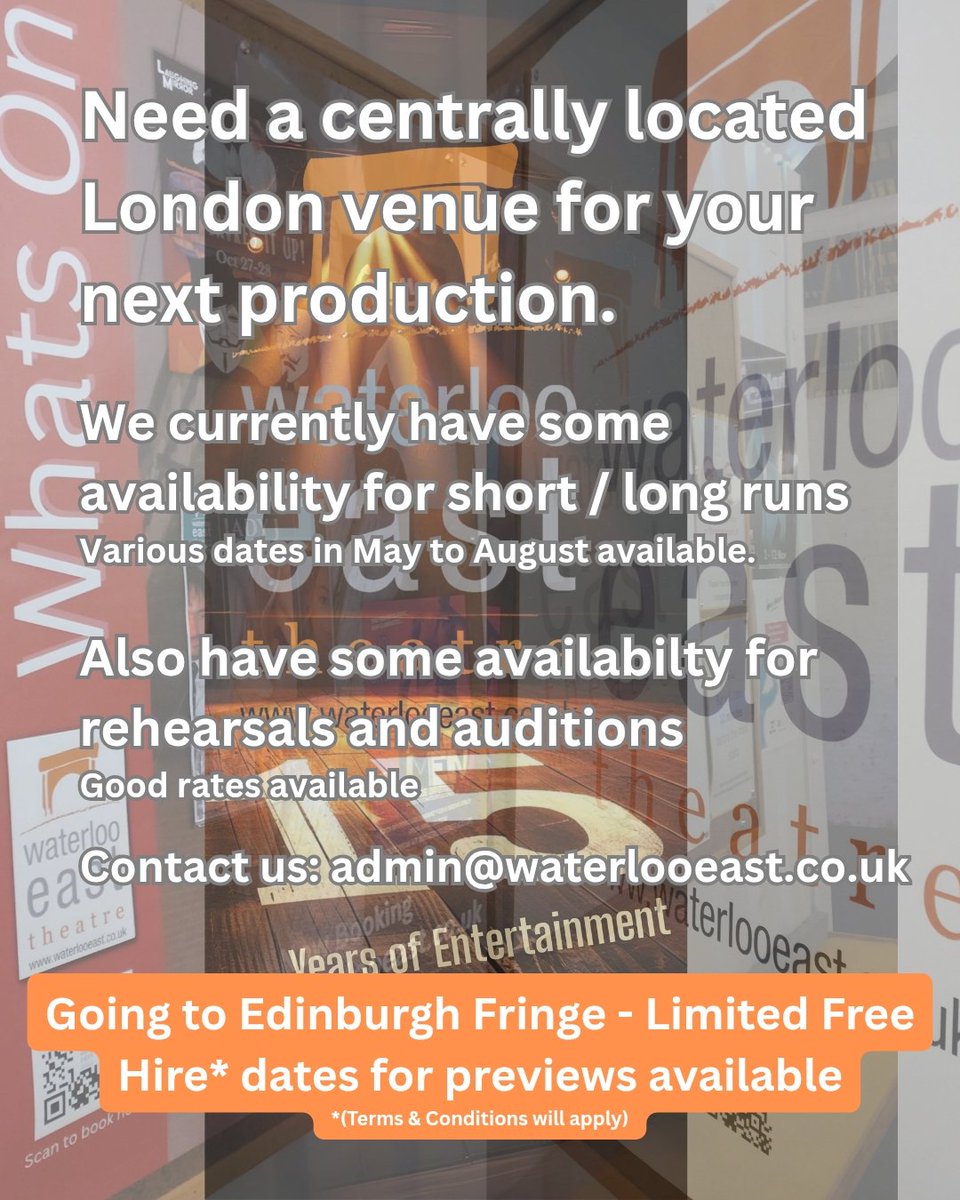 WaterlooEast Theatre 💙 🏴󠁧󠁢󠁷󠁬󠁳󠁿 tweet media