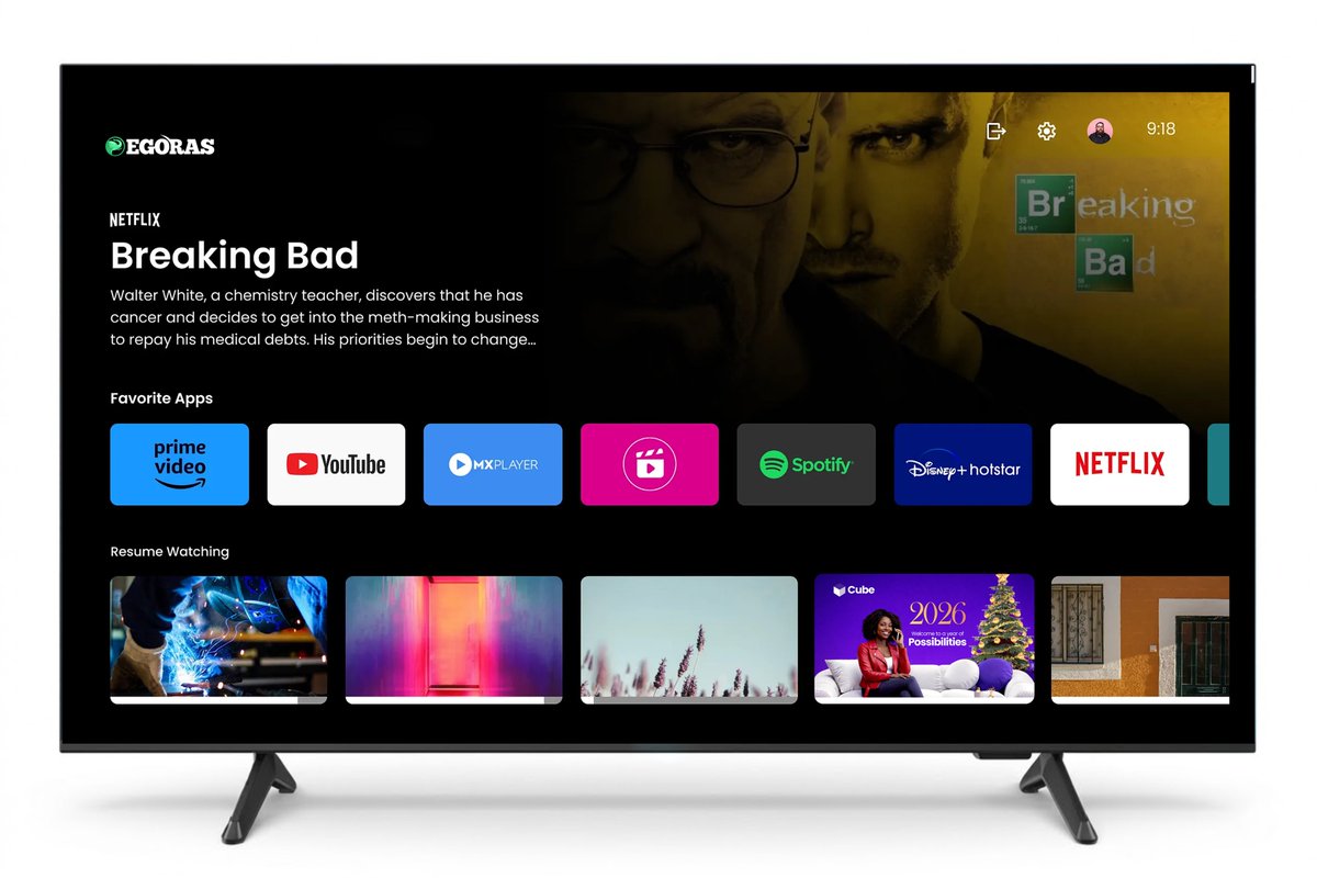 egorasHQ's tweet photo. Experience Entertainment Like Never Before with Egoras Smart TV 📺

Bring premium entertainment to your living room with Egoras Smart TV — stunning visuals, smooth performance, and easy access to your favourite streaming apps.

Available Sizes: 43" • 55" • 65" • 75" • 82" https://t.co/8sjn1rYHux