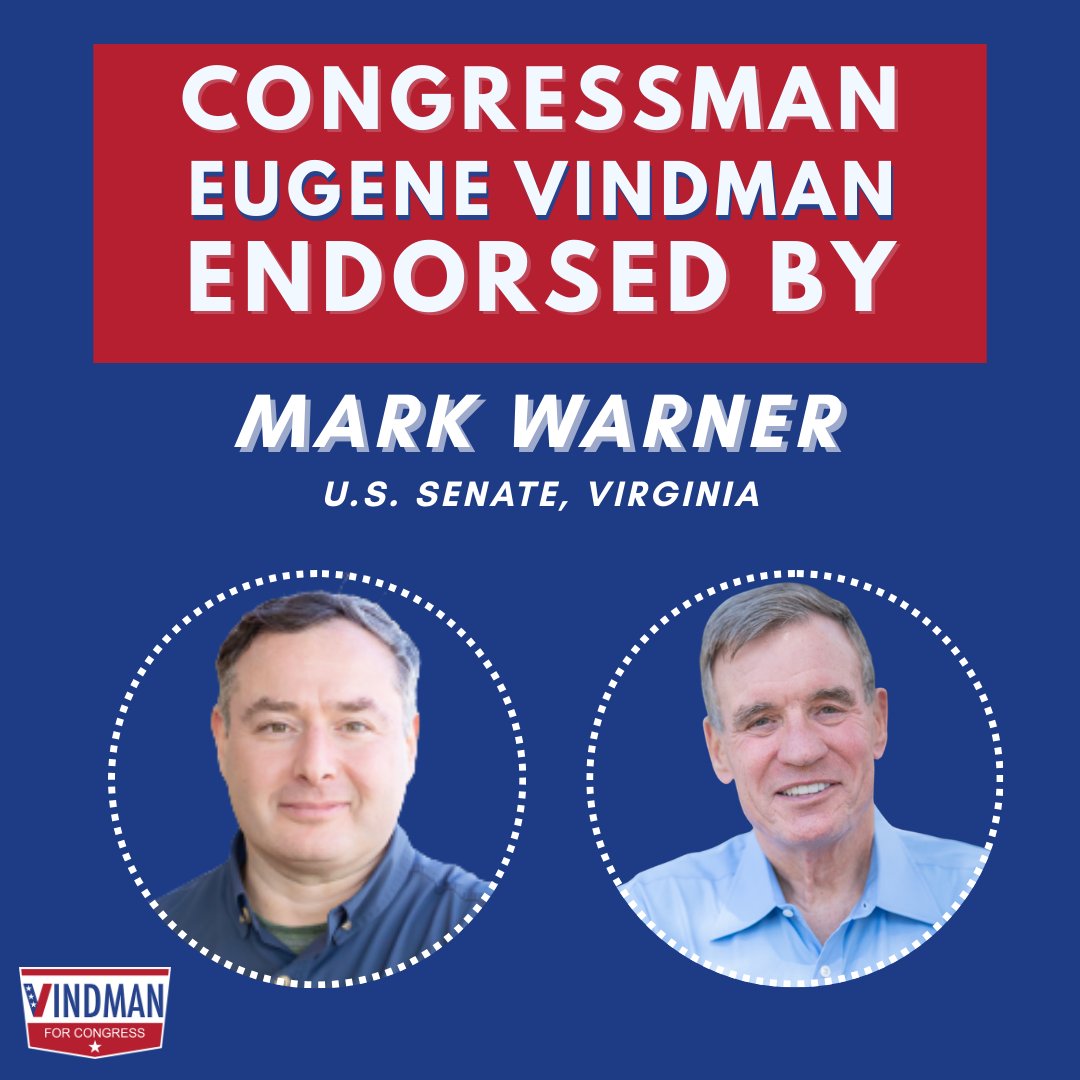 YVindman's tweet photo. I’m honored to earn the endorsements of @MarkWarnerVA and @timkaine — two tireless champions for our Commonwealth and exemplary public servants.

I look forward to continuing our work to build a stronger, safer, and more prosperous Virginia. https://t.co/6wvTxFjCq6