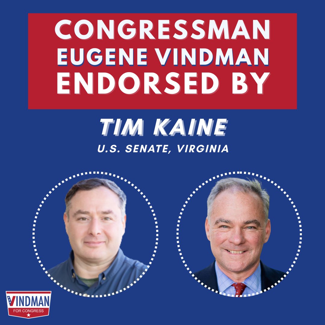 YVindman's tweet photo. I’m honored to earn the endorsements of @MarkWarnerVA and @timkaine — two tireless champions for our Commonwealth and exemplary public servants.

I look forward to continuing our work to build a stronger, safer, and more prosperous Virginia. https://t.co/6wvTxFjCq6