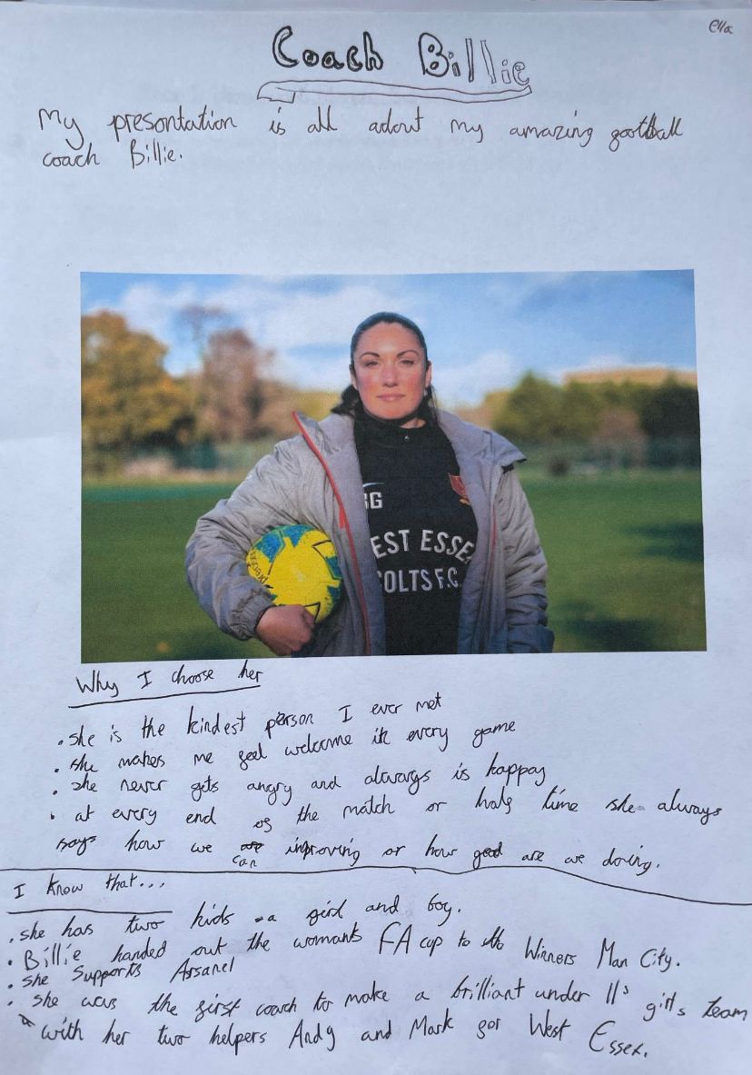 From starting girls’ football at <a href="/westessexfc/">West Essex FC</a> to presenting the Women’s FA Cup at Wembley, Billie Graham is inspiring the next generation on and off the pitch! ⚽✨ 

Our next International Women’s Day feature

#ESL