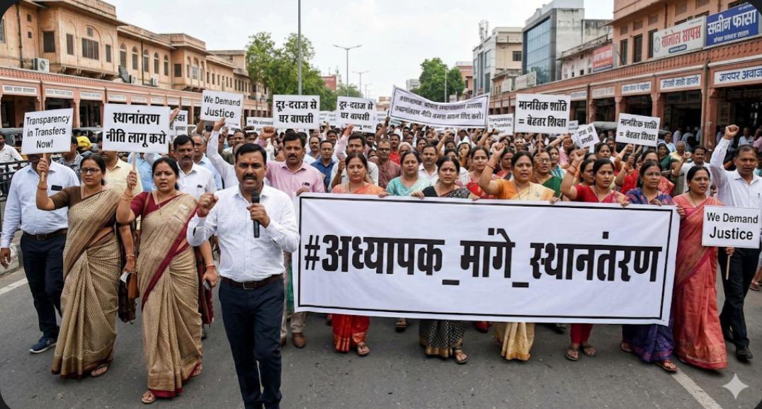 जब सबके साथ हो रहा न्याय तो फिर तृतीय श्रेणी अध्यापक वंचित क्यों ? 
<a href="/BhajanlalBjp/">Bhajanlal Sharma</a> <a href="/Bhajanlalofc/">Office Of Bhajan Lal Sharma</a> <a href="/madandilawar/">Madan Dilawar</a> <a href="/narendramodi/">Narendra Modi</a> <a href="/narendramodi_in/">narendramodi_in</a> <a href="/PMOIndia/">PMO India</a> <a href="/RajCMO/">CMO Rajasthan</a> <a href="/rajeduofficial/">Dept of Education, Rajasthan</a>
#अध्यापक_मांगे_स्थानांतरण