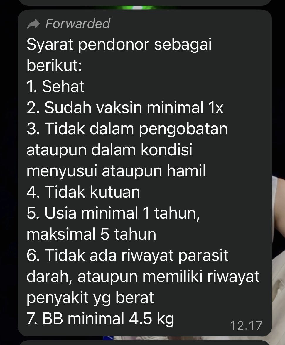 infinitaeboo_'s tweet photo. ‼️HELP RT‼️ TWITTER / X PLEASE DO YOUR MAGIC! 

Kucingku sekarang lagi dalam keadaan krisis (gagal ginjal stadium akhir). NEED URGENT donor darah untuk transfusi darah. Barangkali temen2 ada yang punya kucing dengan kriteria di bawah ini please kindly let me know, thank u!🙏 https://t.co/T5coq2tPN5