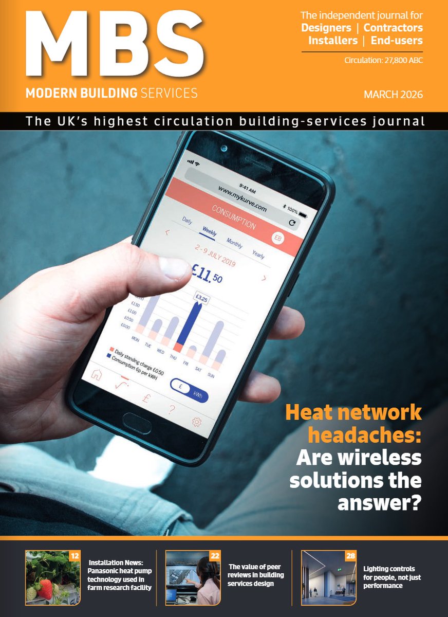 The March 2026 Modern Building Services is here to read.

The updated Version 1 of the UK Net Zero Carbon Buildings Standard is imminent, so Net Zero is high on the agenda. This issue, Kevin Morrissey of BESA and Ellen Huelin of Whitecode consulting both give the subject a look.