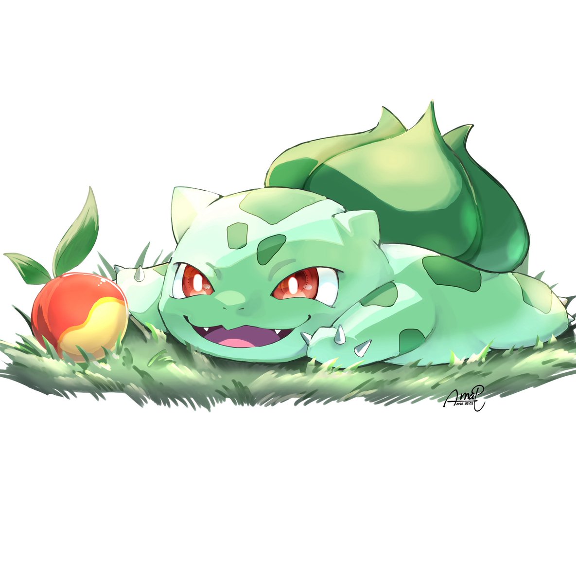 amamitsuki0809's tweet photo. フシギダネかわいいねぇ(◜ᴗ◝ )
#ぽこポケ #イラスト #ポケモン https://t.co/XCkkYd5jcM