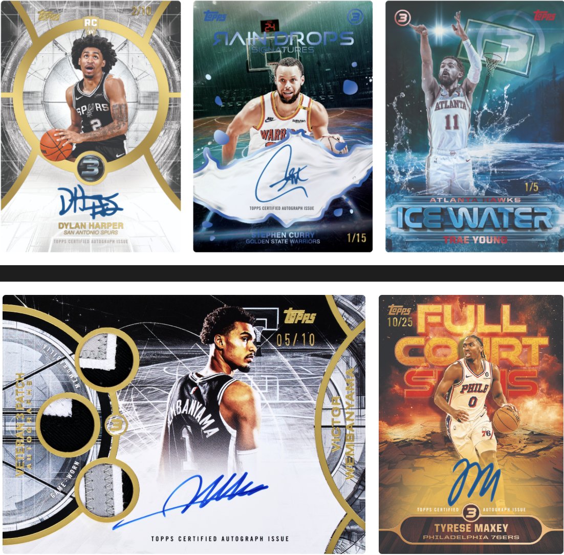 snkr_twitr's tweet photo. AD: 2025-26 Topps Three Basketball 

Shop -> https://t.co/1Yn82cPxvA https://t.co/UCHnLRgKbP