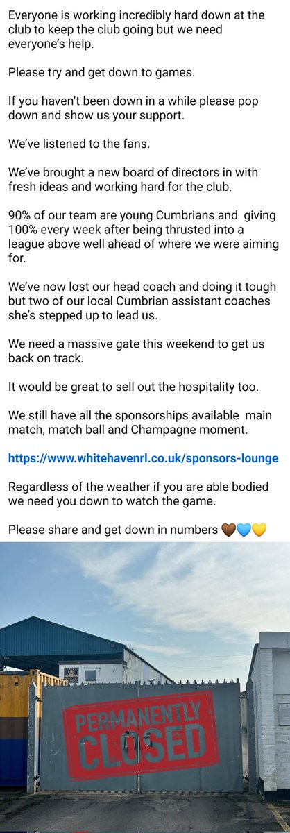 Forty20LIVE's tweet photo. The stark reality of semi-pro sport in 2026.

@OfficialHavenRl https://t.co/Gpqpxy55lM