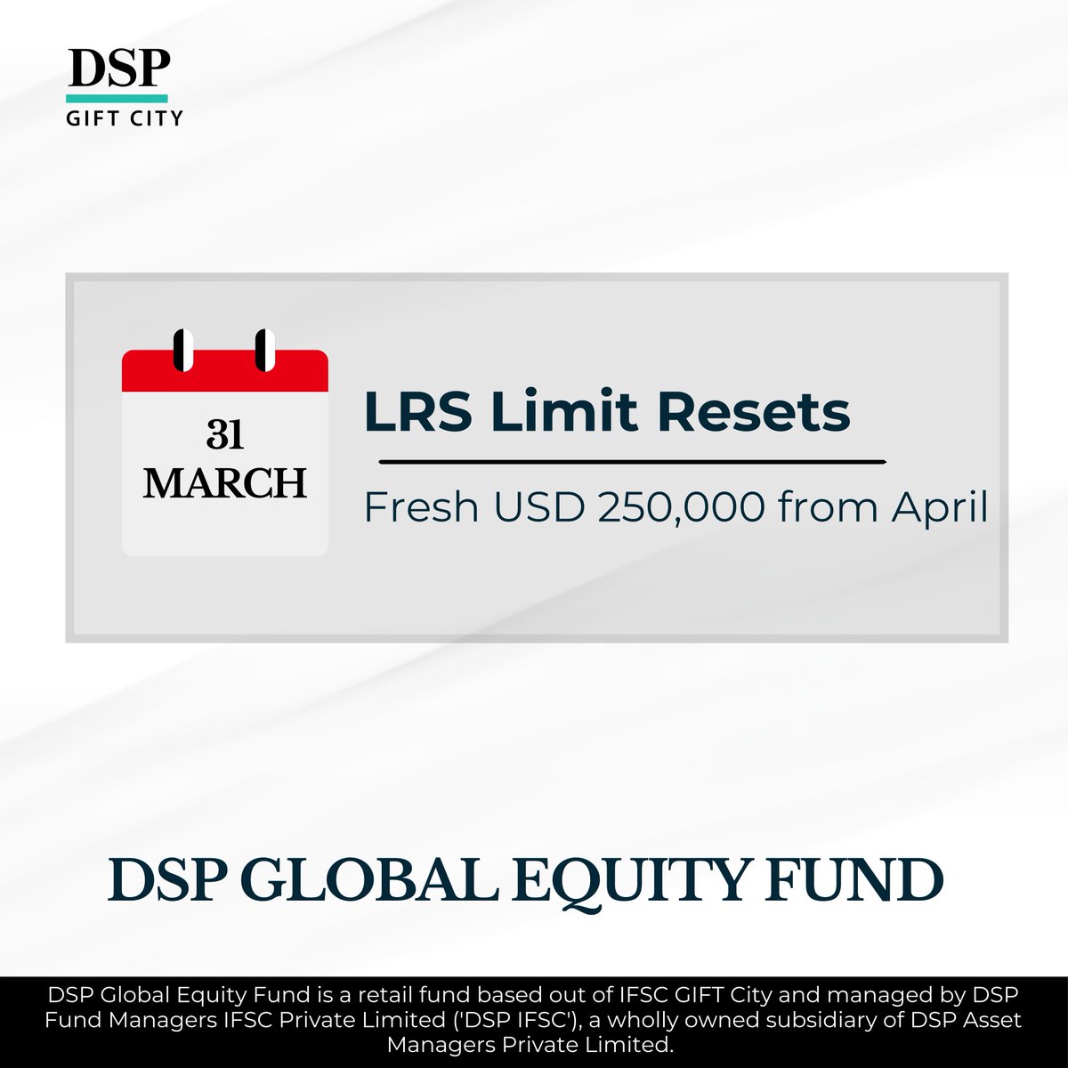 Global markets are down.
Quality businesses fallen 40–60%.
The RBI Liberalised Remittance Scheme (LRS) limit (USD 250,000) resets on 1st April.
Deploy now. A fresh limit opens in April.
Sometimes the constraint is only in the calendar.
Invest Now:
share.google/9uLa1pyP4JZTds…