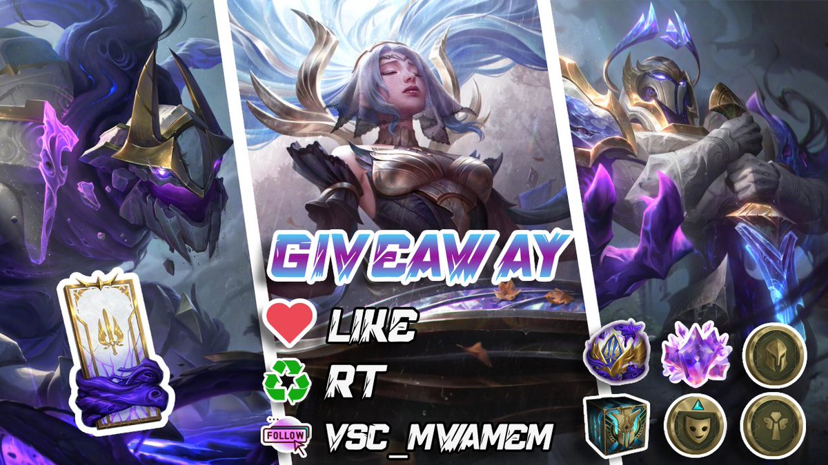VSC_MwaMem's tweet image. GIVEAWAY DEMACIA BATTLE PASS II🎁Je fais gagné 5 Pass de l'acte 2 ! Pour participer :
❤️Like
♻️RT
➡️Follow : @VSC_MwaMem 

📅Tirage le 17 Mars GL🍀

2 Gagnants ici
+1 sur Youtube youtube.com/@VSCMwaMemLoL
+1 sur Twitch twitch.tv/mwamem
#LeaguePartner #RiotPartner #LPP #RPP