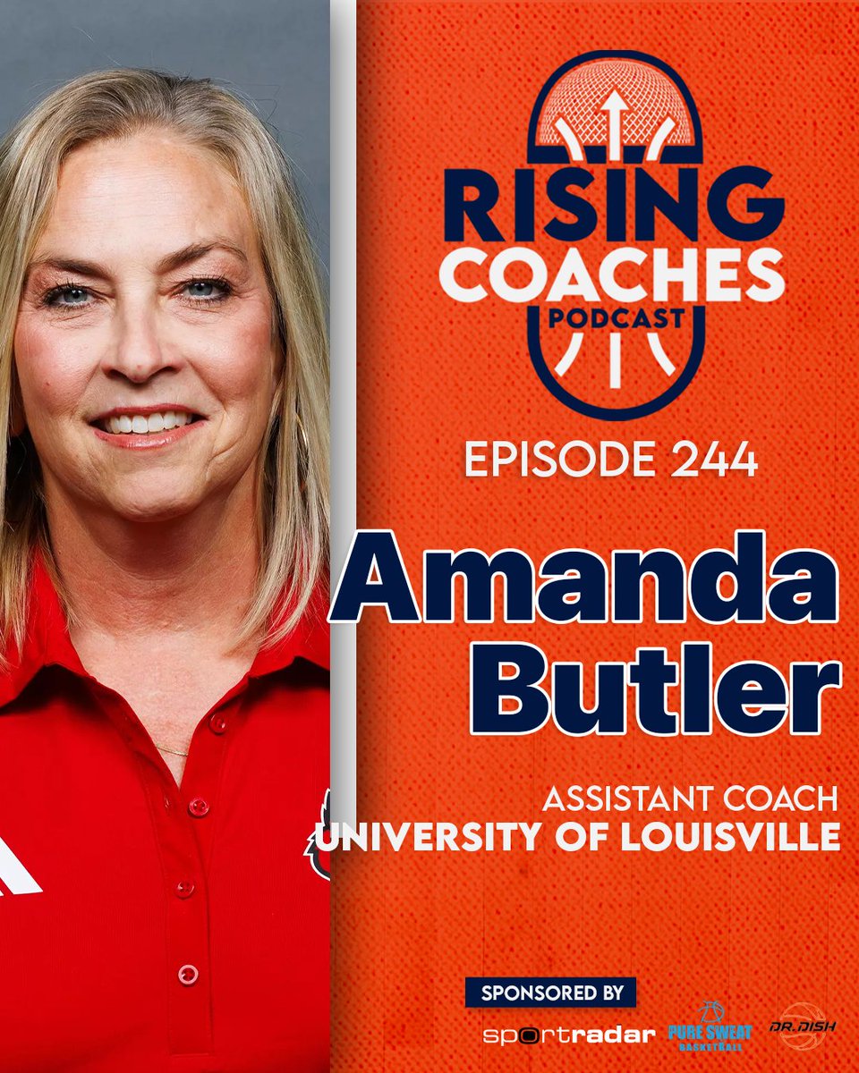 RisingCoaches's tweet photo. 🎙️ NEW EPISODE — Amanda Butler | Louisville WBB

Former high-major head coach turned assistant, Amanda Butler shares:

🔄 Turning a last-place team into a 20-win NCAA squad
🤝 Developing assistants as a head coach
📈 Adding value in a new role on staff

🎧 Listen now https://t.co/SQrETsVSmd