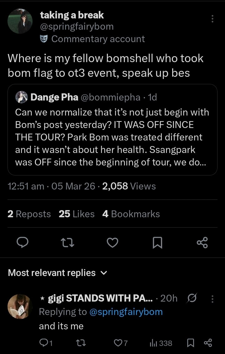 hyukabom's tweet photo. Park Bom’s fans really thought the story was a major revelation about 2NE1’s attitude during waterbomb bali but it ultimately turned out to be nothing more than a fabricated story created by an attention-seeking, entitled, and unhinged fan desperate for recognition https://t.co/3Yn4iCBHgj