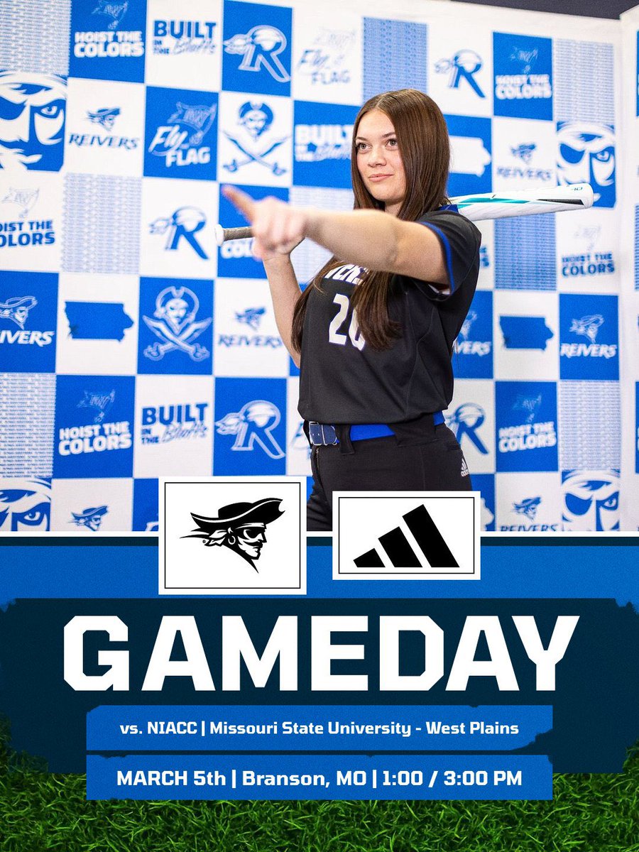 GAMEDAY‼️

🆚 NIACC / Missouri State - West Plains
🕐 1:00 PM | 3:00 PM
📍Branson, MO
🏟️ Branson Rec Plex

#SailsUP | #BuiltintheBluffs 🏴‍☠️