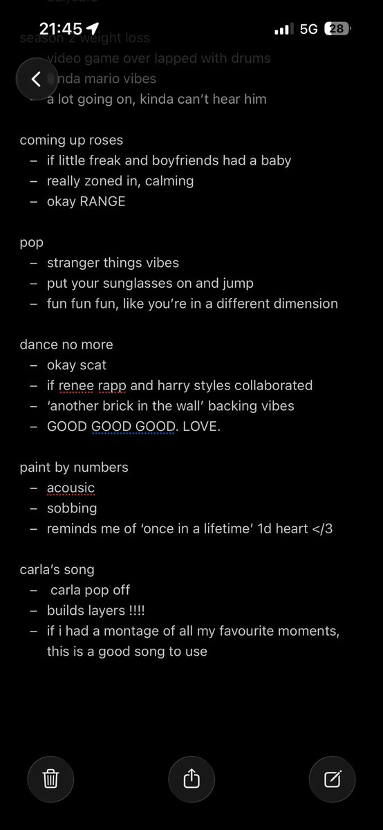 my creative notes after listening to KISSCOOOOOO ‼️🕺🏻💋🪩
ps, i live in aus !!!
#harrystyles #kissco
