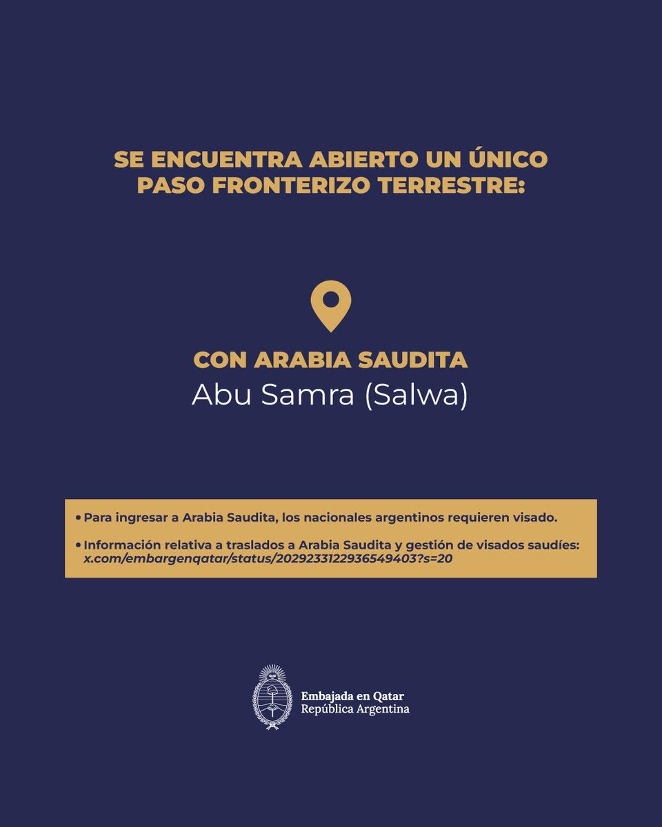 Embajada Argentina en Qatar tweet media