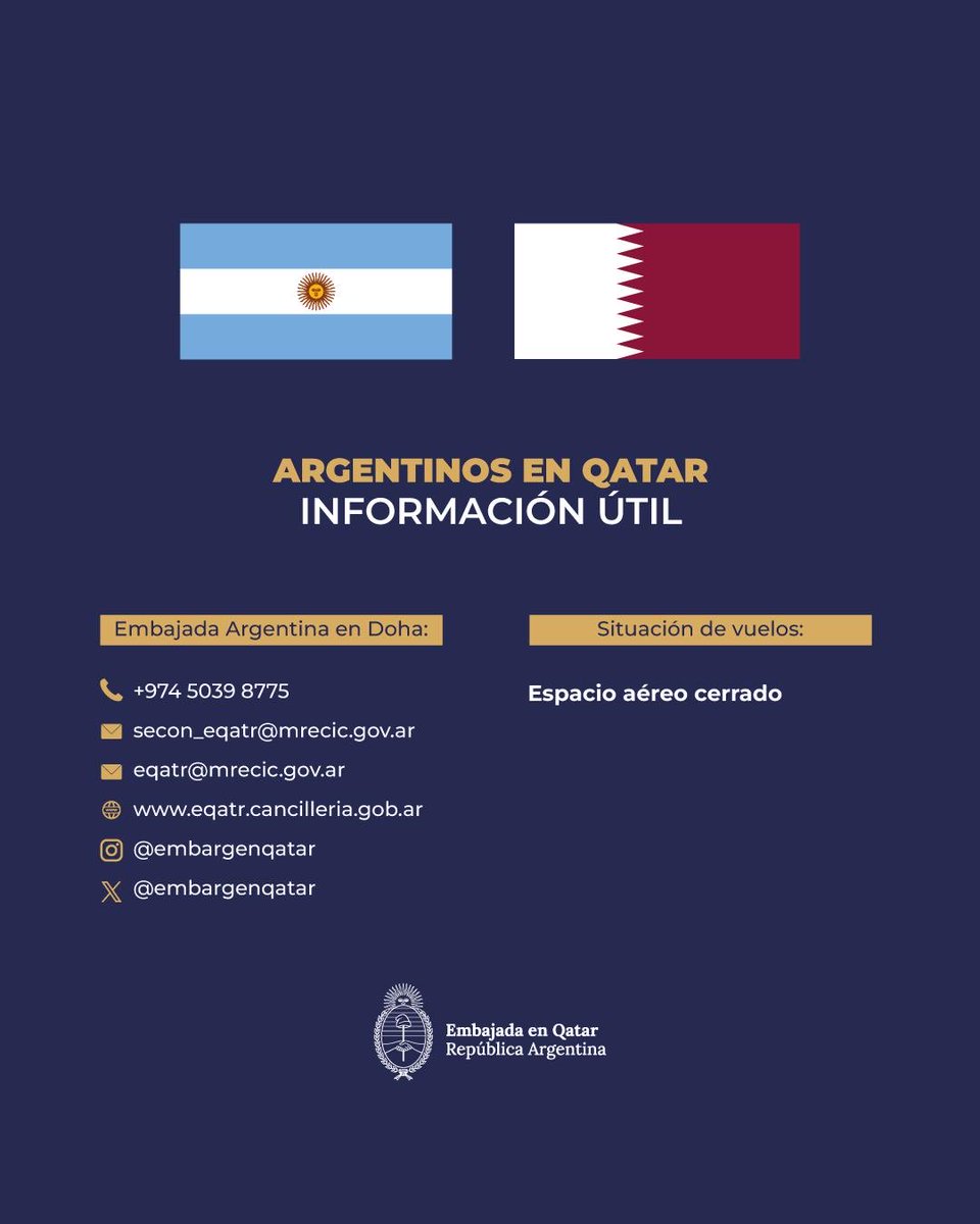 Embajada Argentina en Qatar tweet media