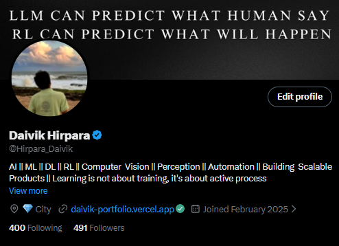 Daivik Hirpara tweet media