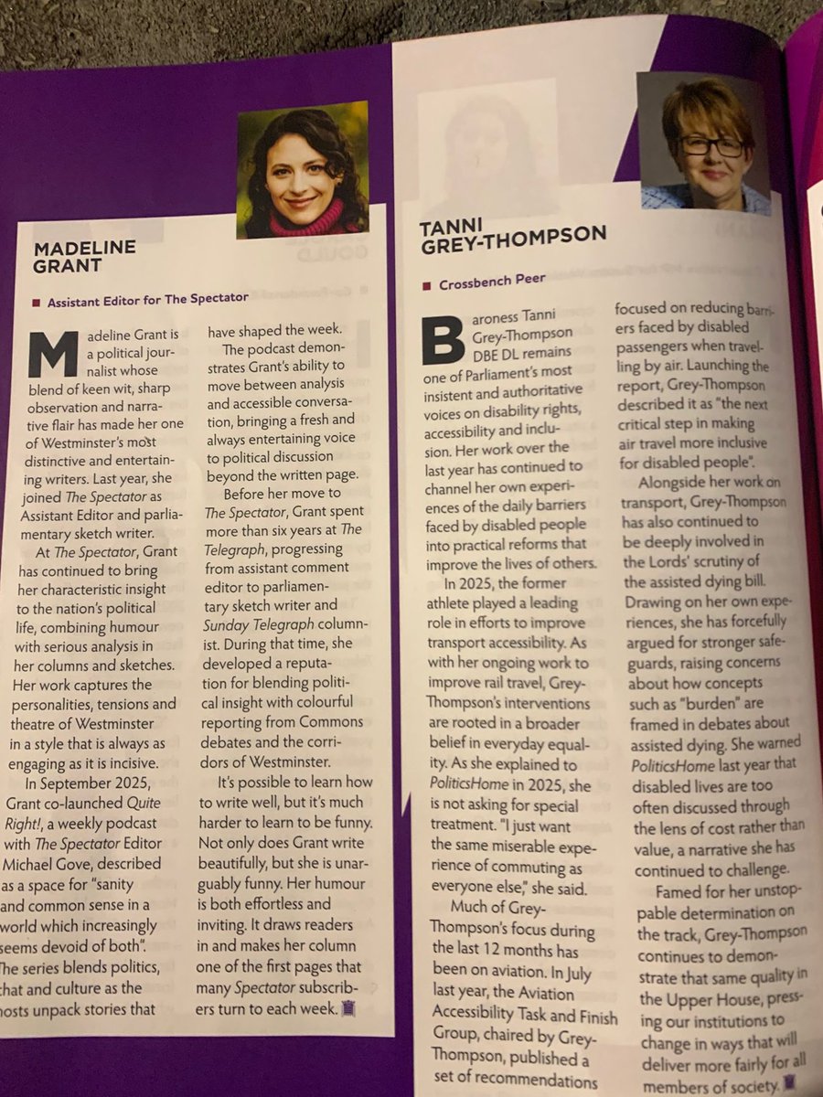 Really honoured to have been named one of the in the <a href="/TheHouseMag/">The House magazine</a> <a href="/politicshome/">PoliticsHome</a> '100 Women in Westminster' this year. Particularly to feature on the same page as someone I admire as much as <a href="/Tanni_GT/">Tanni Grey-Thompson</a> politicshome.com/members/articl…