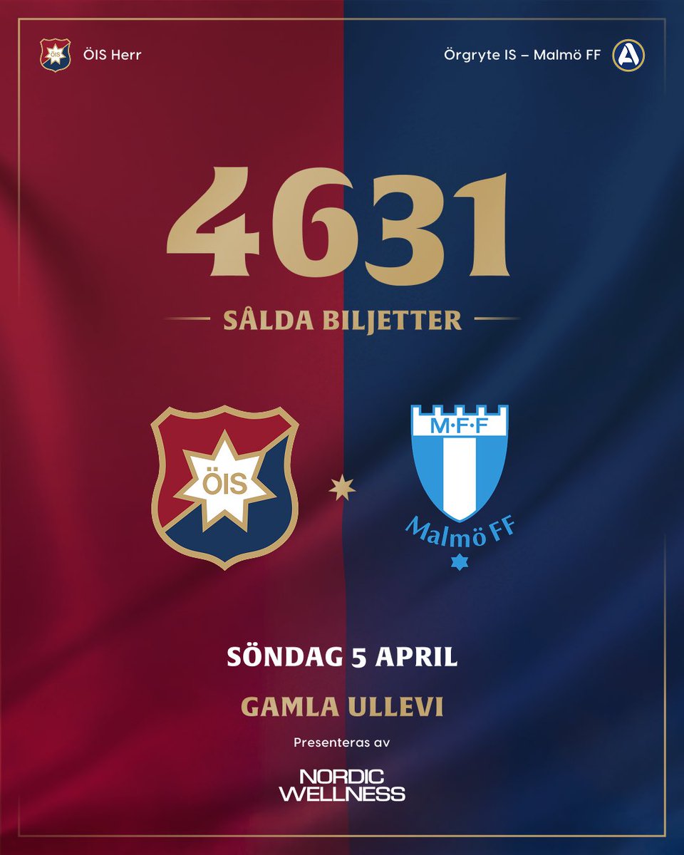 OrgryteFotboll's tweet photo. 🚀 | Pangstart på biljettförsäljningen till premiären!

De bästa platserna går först. Hjälp oss att fylla Gamla Ullevi i rött och blått ❤️💙

🎟️ https://t.co/Wd8YaYtSXI https://t.co/8M86lgwqDa