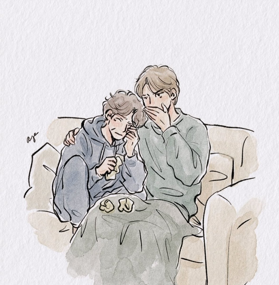 なんか悲しい映画見ちゃった2人

泣いたり笑ったり忙しいね

#jwds