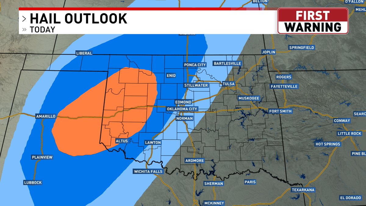 Strong to severe storms are possible after 5PM today with an enhanced ...