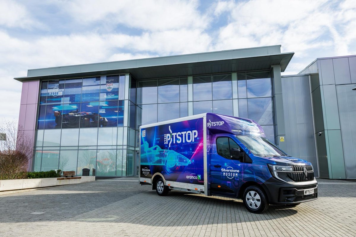 Aramco_Europe's tweet photo. We are proud to support the launch of @SilverstoneIM STEM Pitstop outreach program, an initiative designed to bring hands-on STEM learning to classrooms across the UK. 

Through mobile workshops delivered in partnership with specialist educators, the program connects classroom learning to real world engineering and technology, building confidence, capability and curiosity.

Learn more: https://t.co/bXPqsm0H0Z
