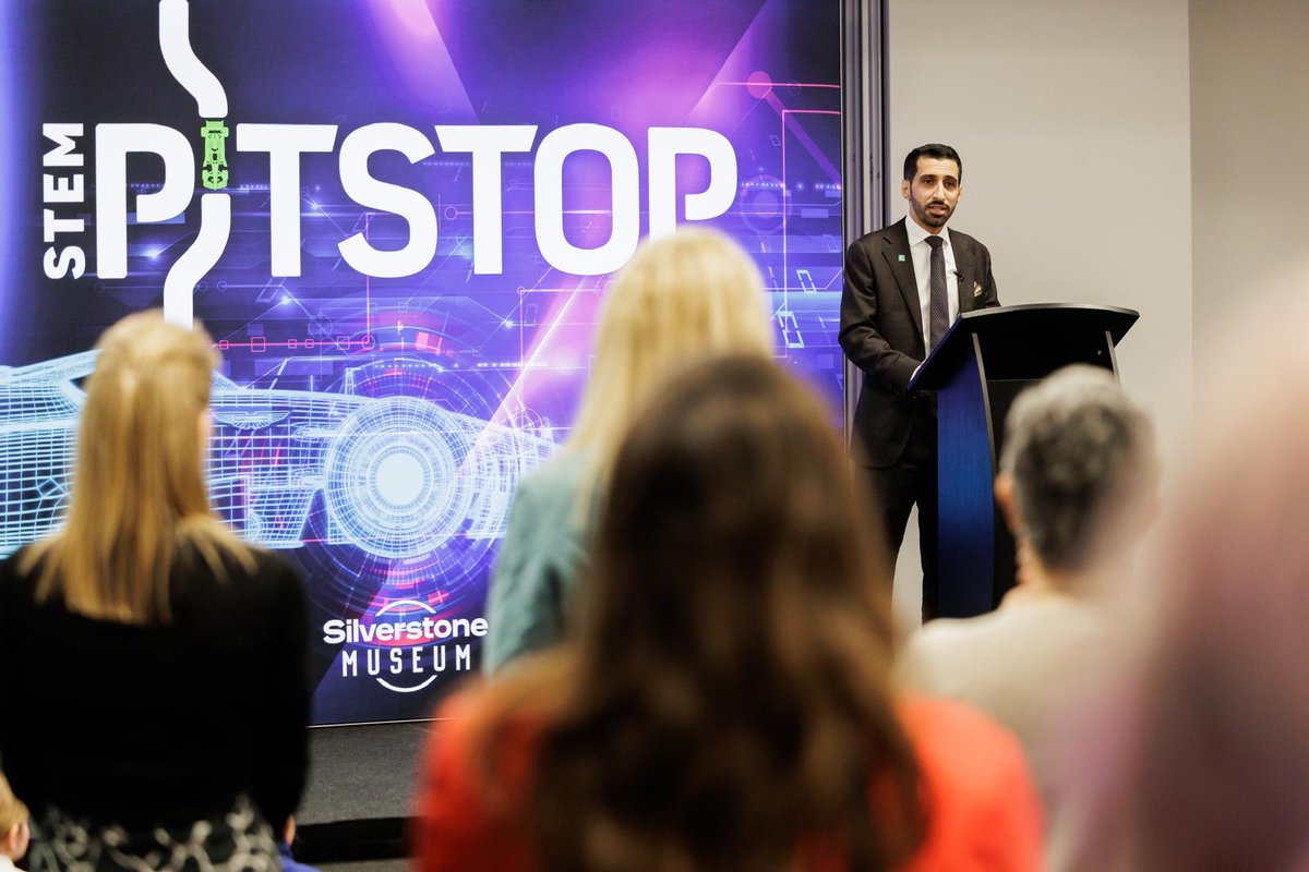 Aramco_Europe's tweet photo. We are proud to support the launch of @SilverstoneIM STEM Pitstop outreach program, an initiative designed to bring hands-on STEM learning to classrooms across the UK. 

Through mobile workshops delivered in partnership with specialist educators, the program connects classroom learning to real world engineering and technology, building confidence, capability and curiosity.

Learn more: https://t.co/bXPqsm0H0Z