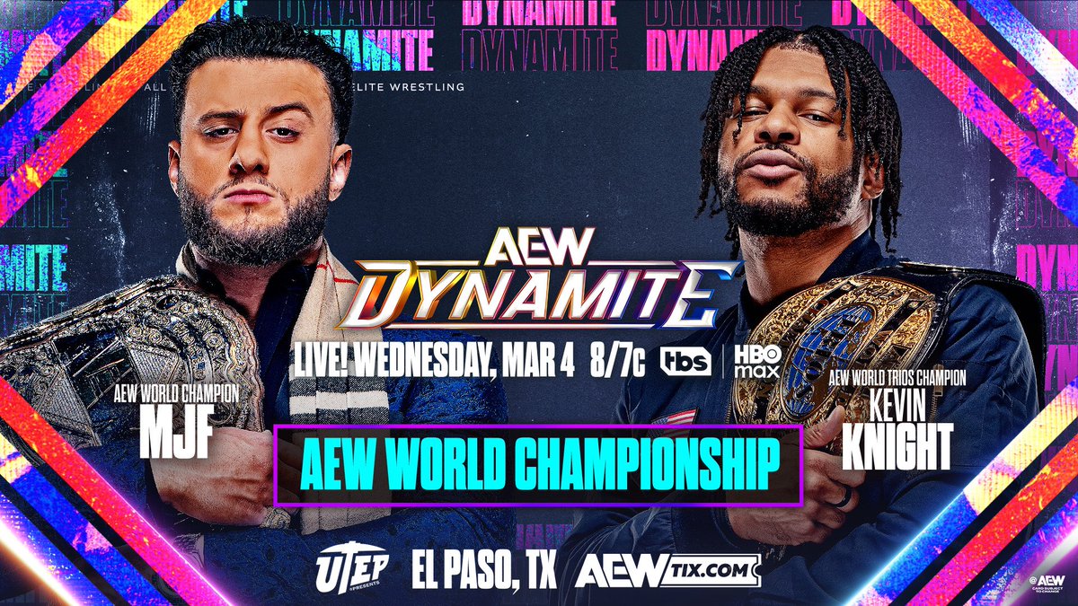 KhaledXKetata's tweet image. #158 - AEW Dynamite March 4, 2026 (4/3/2026)

MJF vs Kevin Knight

Rating: 3.5⭐️
