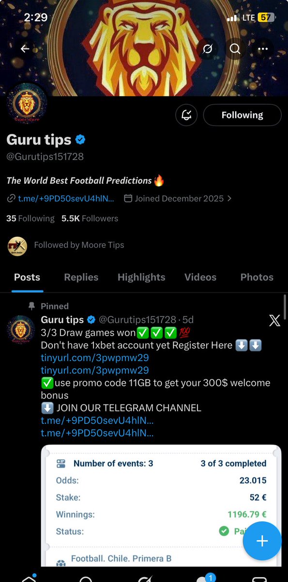Norris tweet media
