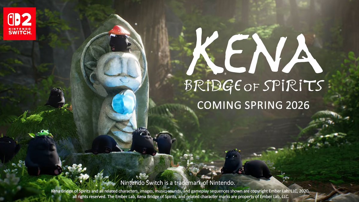 Wario64's tweet photo. Kena: Bridge of Spirits coming to Switch 2 this Spring https://t.co/zVf6h5zMjG https://t.co/0ifwD9kw58