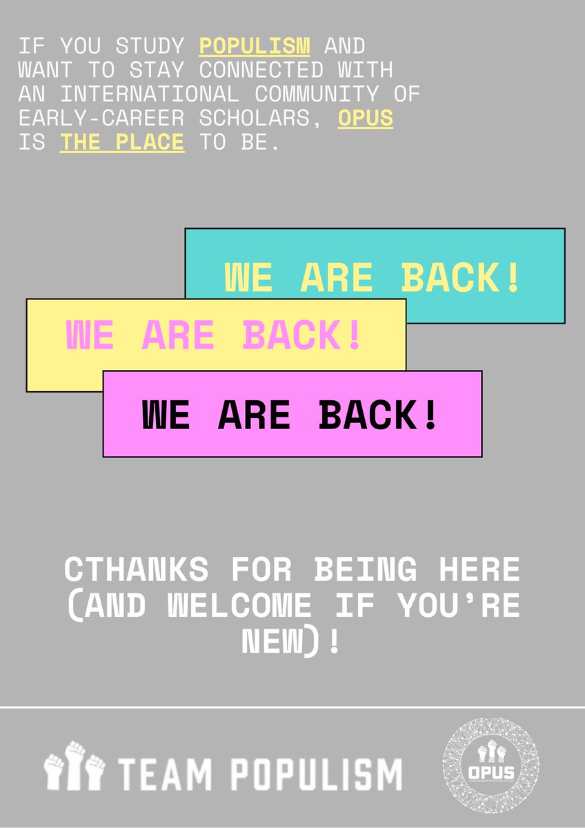 OPUS | Young Scholars Initiative on Populism tweet media