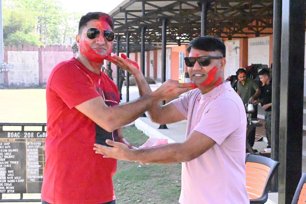 208CoBRA_CRPF's tweet photo. 208 कोबरा परिसर में दिनांक 04मार्च 2026 को होली का पर्व बहुत ही धूम-धाम से मनाया गया। जिसमें मुख्य अतिथि श्री प्रमोद चौधरी, द्वितीय कमान अधिकारी के साथ अन्य वरिष्ठ अधिकारी, अधीनस्थ अधिकारी, बहादुर जवान एवं उनके परिवारजन सम्मिलित हुए। https://t.co/3PnVEvTqOo