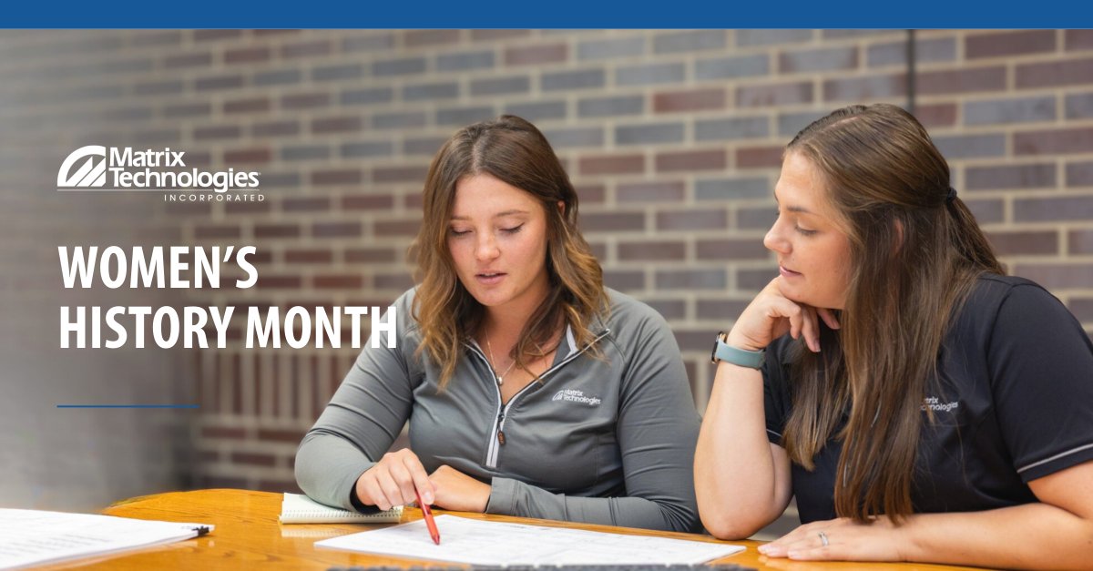 MatrixTechInc's tweet photo. March is Women’s History Month! At Matrix Technologies, we’re celebrating by recognizing where progress really starts—on the ground, in the details, and with the people behind the work.

#MatrixTech #WomensHistoryMonth https://t.co/QZf9Z5PINJ