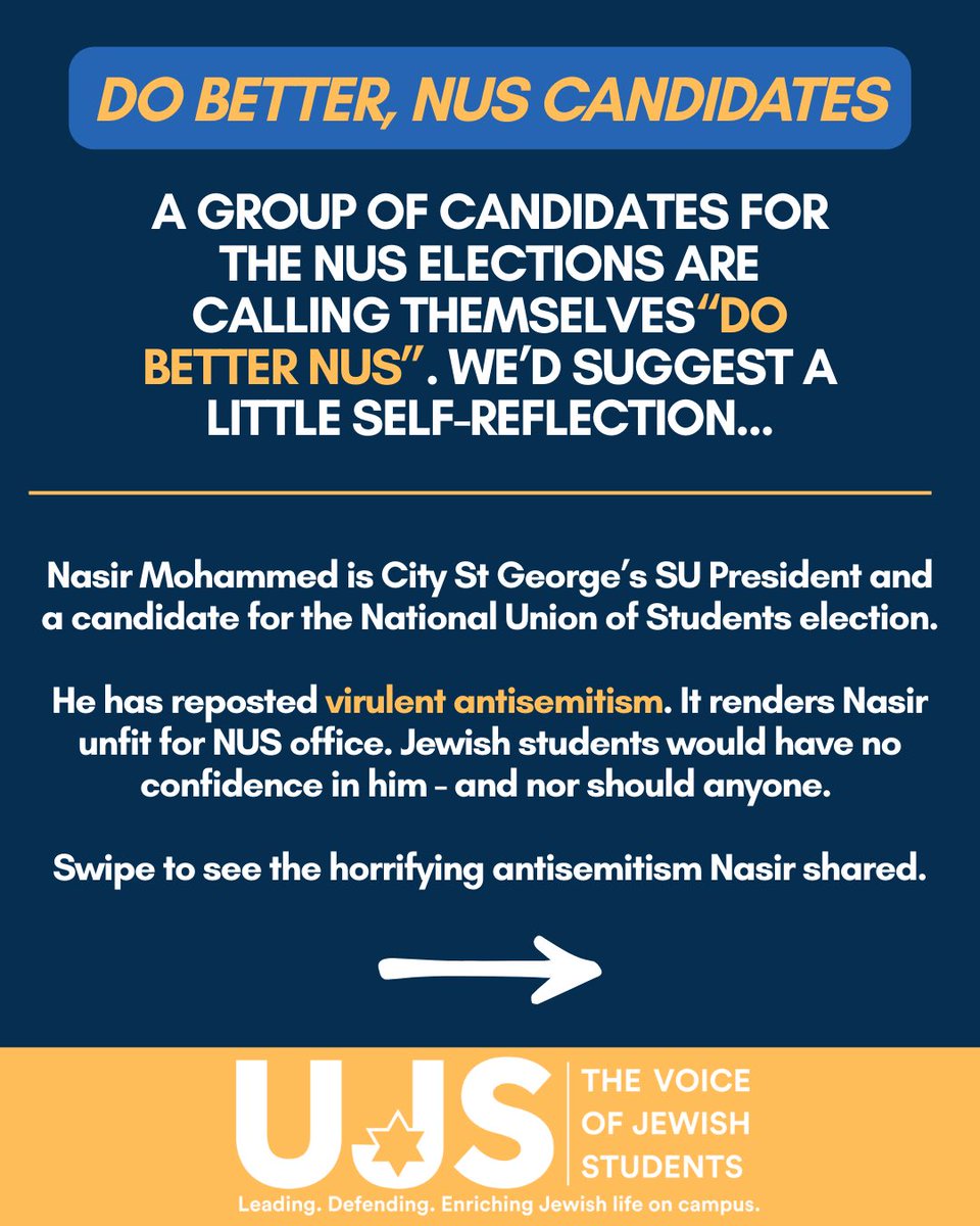 Union of Jewish Students tweet media