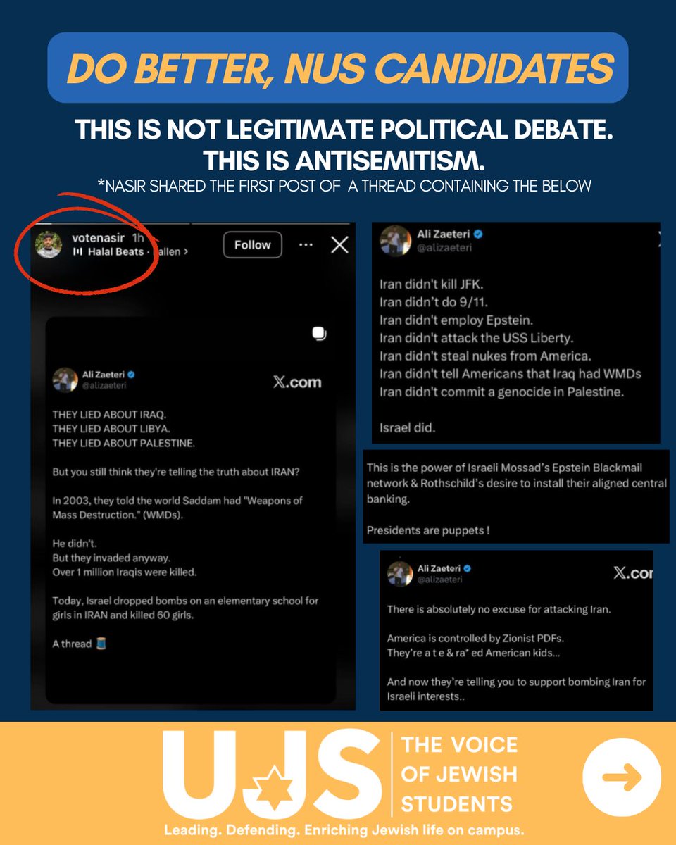 Union of Jewish Students tweet media