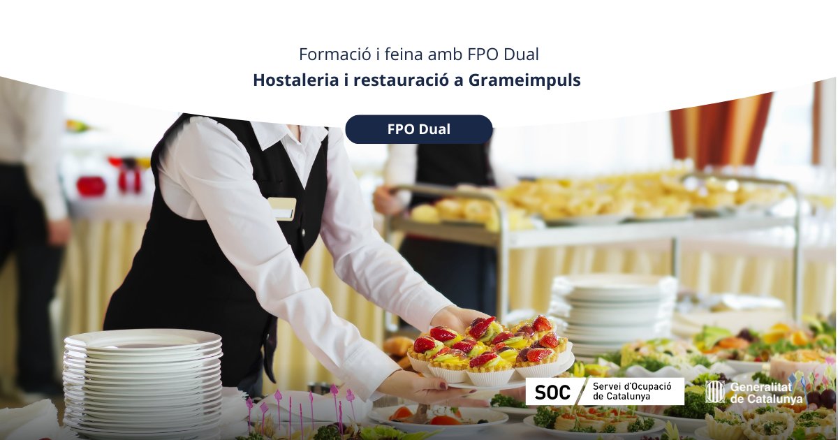 🎯 Tens entre 16 i 29 anys i vols una oportunitat amb sortida laboral real? 

🚀 Forma’t treballant amb l'FPO Dual!

👩🏻‍🍳Hostaleria i restauració
📌15 places
🏠 Grameimpuls
📅 Sol·licita plaça abans del 15/03

Informació:
grameimpuls.cat