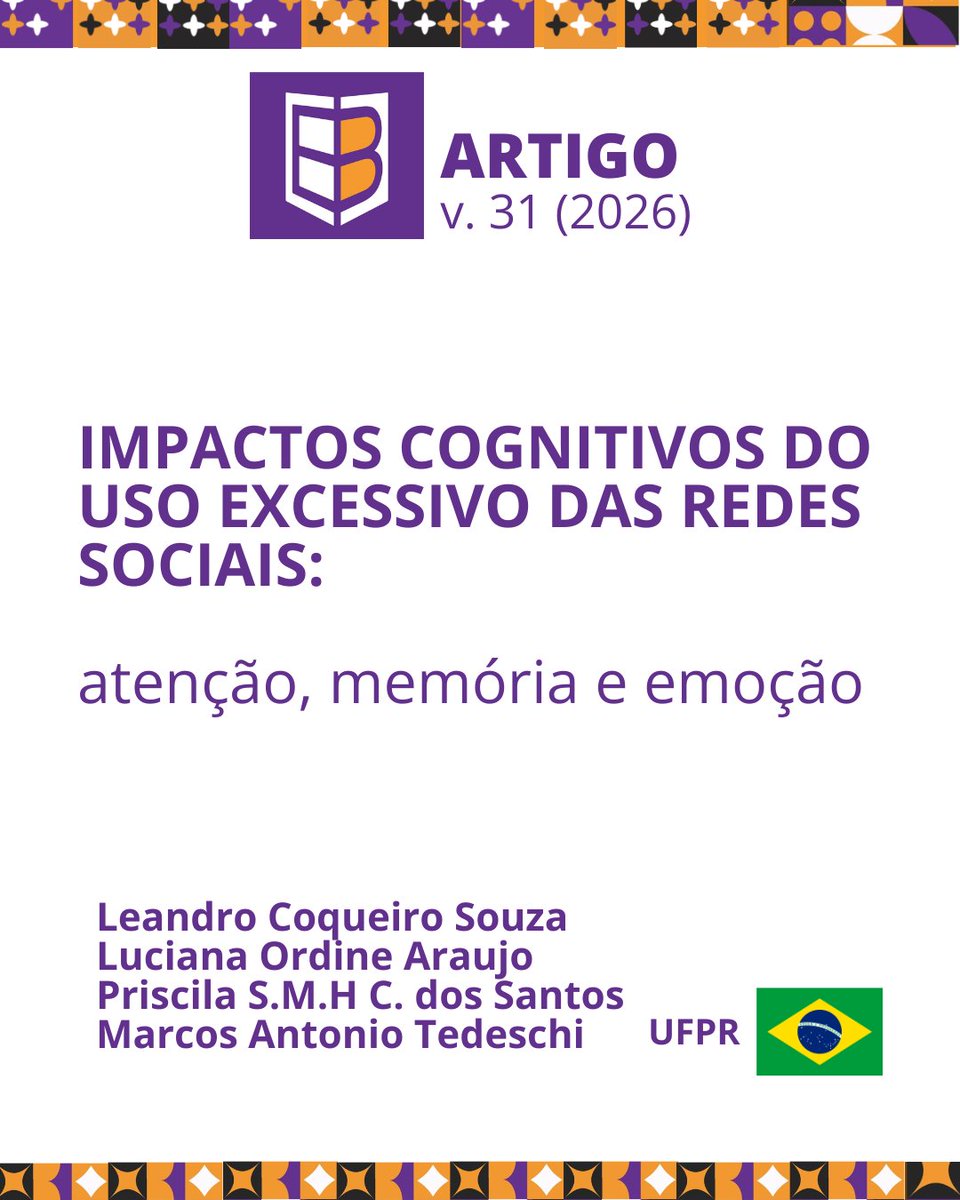 Como o uso excessivo das redes pode afetar negativamente a atenção, memória e emoção? Os trabalhos indicam que o uso excessivo das redes sociais está associado a efeitos como:
🔹prejuízos na atenção, 
🔹sobrecarga e redução da capacidade de  memória,
🔹alterações emocionais.