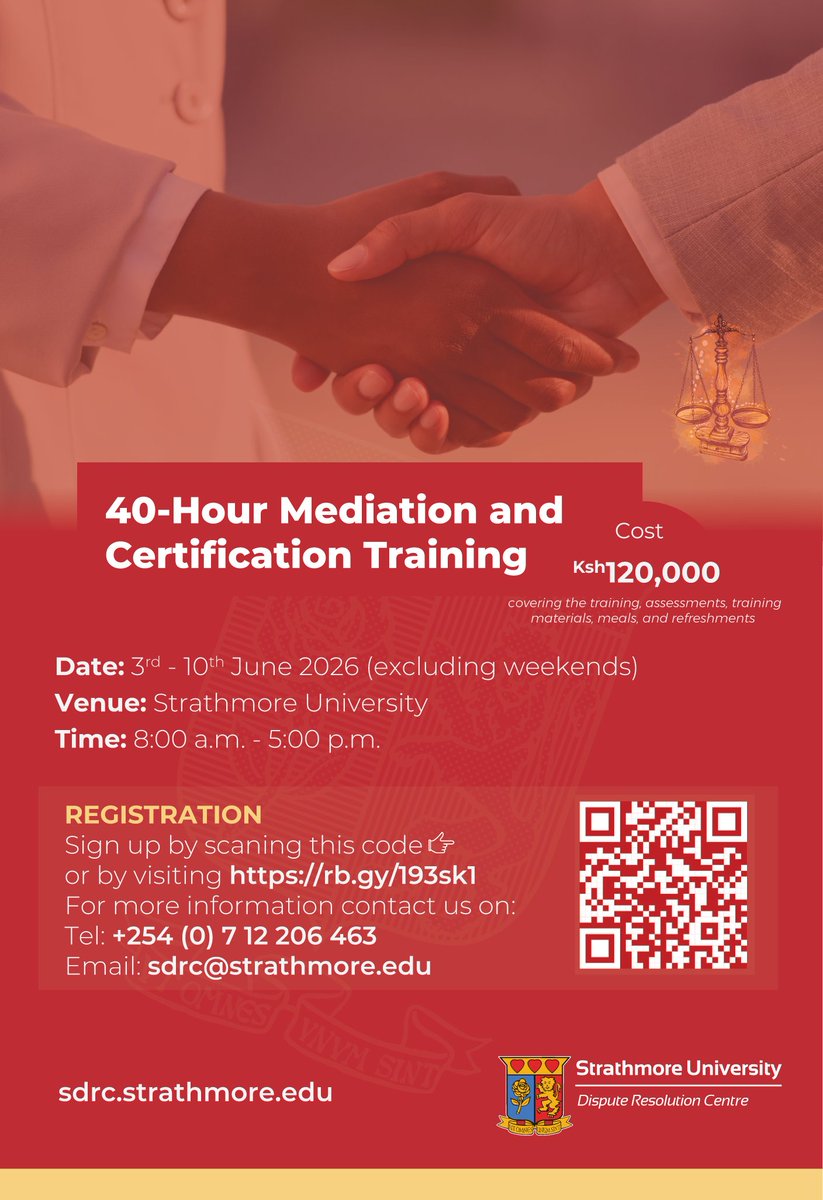 Strathmore Dispute Resolution Centre tweet media