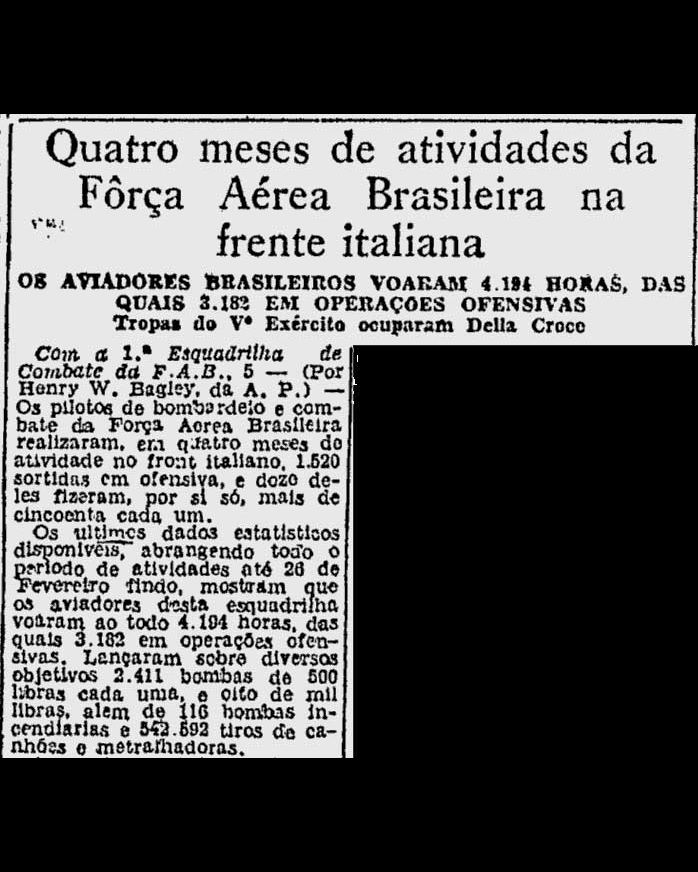 sentandoapua's tweet photo. Notícias da 2ª Guerra: 06MAR1945-Quatro meses de atividade da FAB na frente italiana https://t.co/wo69XLSt66
#MAR45 #JB #WWII #FAB #Italia #atividade @fab_oficial https://t.co/CFFVu3rg9O