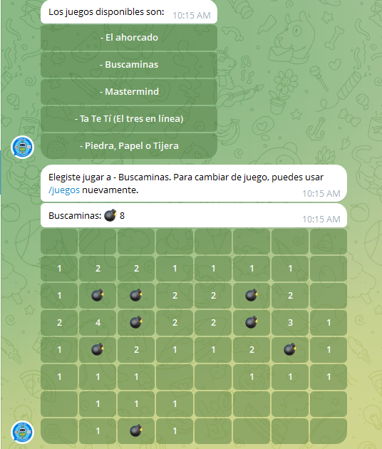 MartinezL_94's tweet photo. @Mariandipietra No completamente "vibe-coded" pero un bot de telegram para jueguitos clásicos. También permite jugar con un amigo si mencionás el bot en el chat.  https://t.co/dvZuZji383 https://t.co/Mu0RxO8oyJ