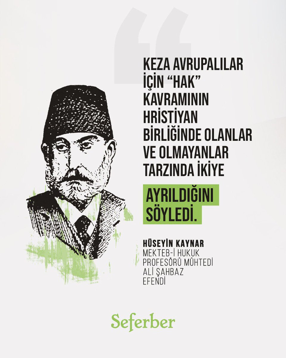 SeferberDergisi's tweet photo. Hüseyin Kaynar
Mekteb-i Hukuk
Profesörü Mühtedi
Ali Şahbaz
Efendi https://t.co/ZHPeqam1hr