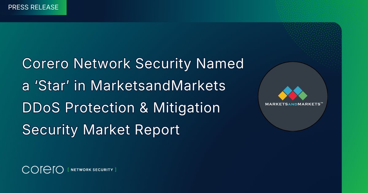 Corero Network Security tweet media