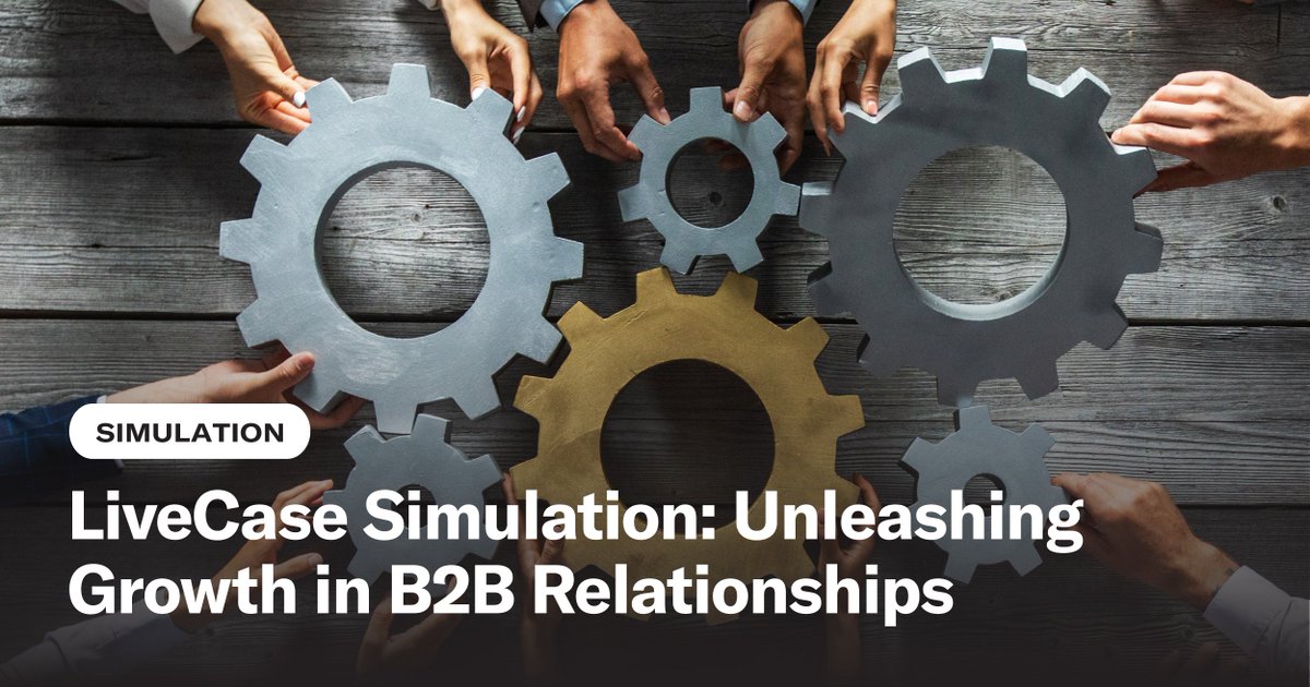 HarvardBizEdu's tweet image. New! LiveCase Simulation: PakTek-Artios: Unleashing Growth in #B2B Relationships 

#Students step into the role of PakTek's CSO &amp;amp; analyze PakTek's relationship with a key #customer and develop actionable recommendations to safeguard &amp;amp; grow the partnership: hbsp.harvard.edu/product/LC0069…