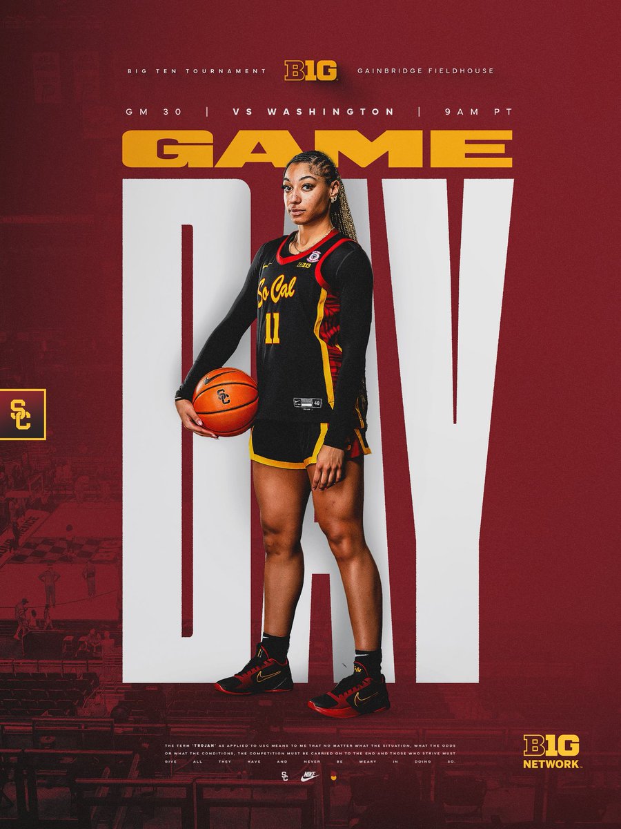 GOOD MORNING LOS ANGELES. B1G TOURNEY TIME ⚔️

🆚 Washington 
⏰ 9 AM PT
📺 B1G Network