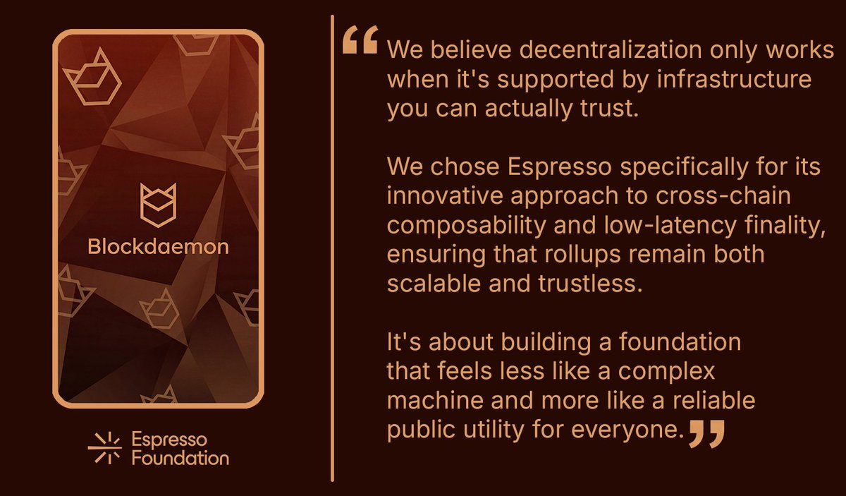 Espresso Foundation tweet media