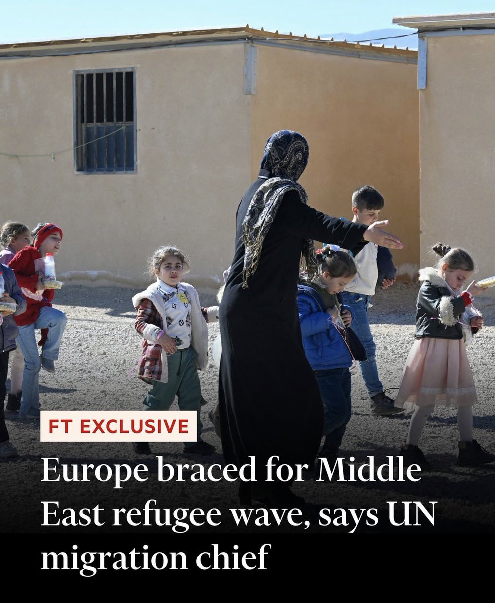 Remember when I said Europe should view Israel as an existential threat because it will start war with Iran and millions of refugees will flood Europe?

Zionists went manic in my comments.

Well, EU officials are now preparing for millions of refugees because of Israel’s war: